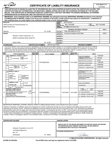 RGW Cert of Ins 2024